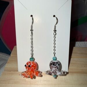 Glass Octopus Earrings